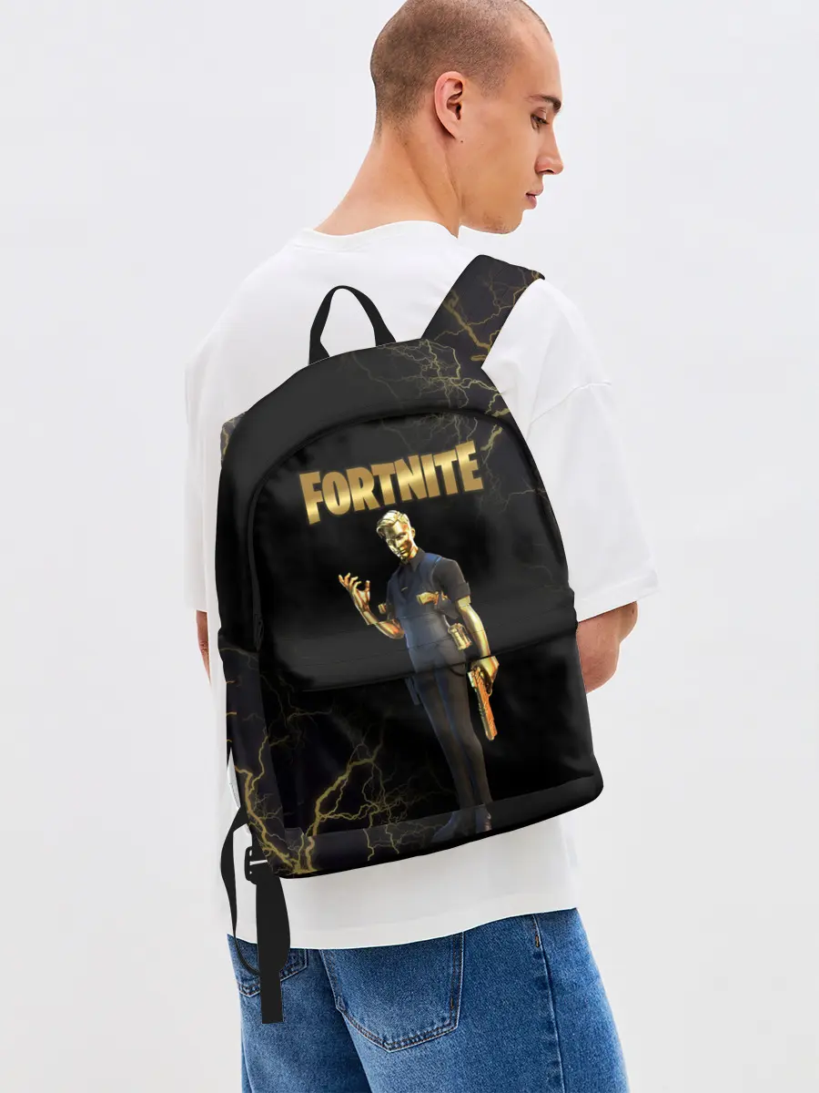 Рюкзак джинсовый / Gold Midas Fortnite 2