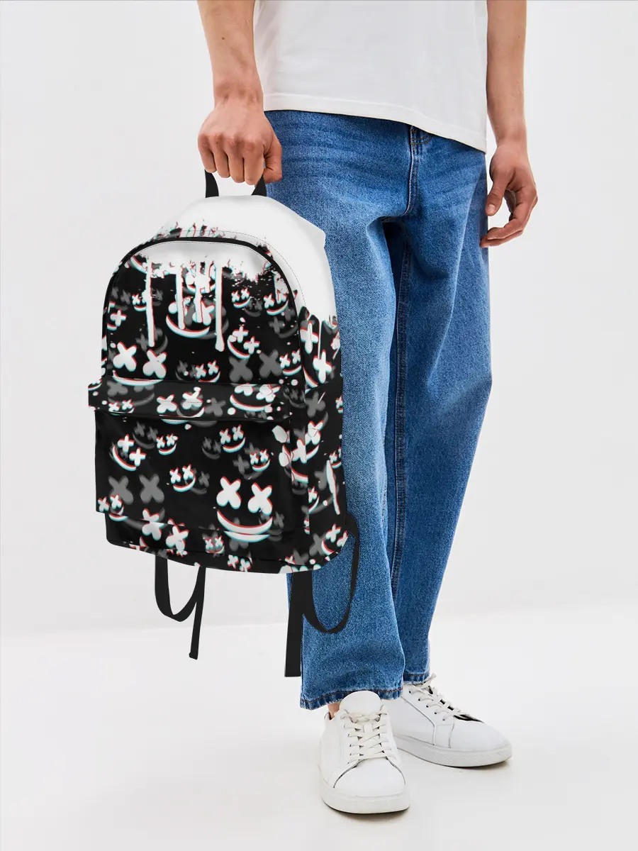 Рюкзак джинсовый / MARSHMELLO GLITCH