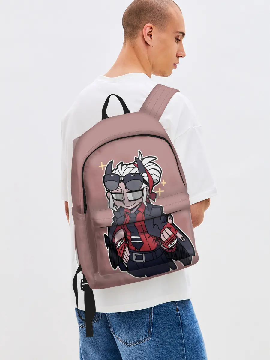 Рюкзак джинсовый / Helltaker.