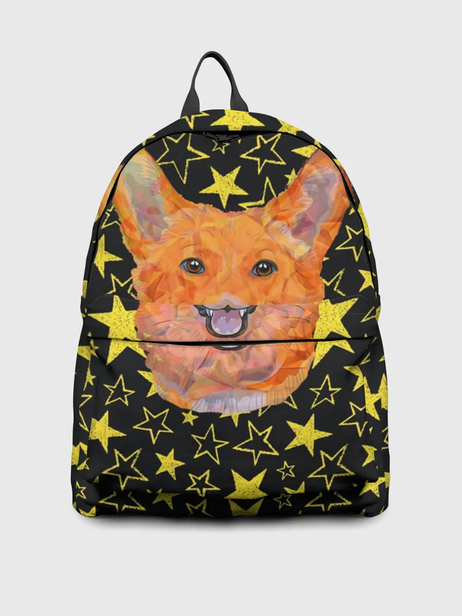 Рюкзак джинсовый / Corgi | Stars