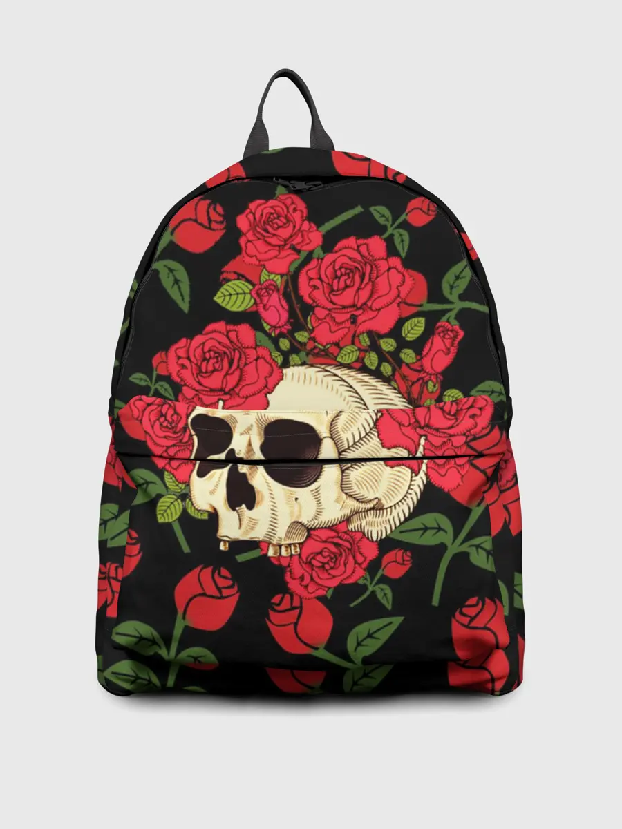 Рюкзак джинсовый / Skull | Roses
