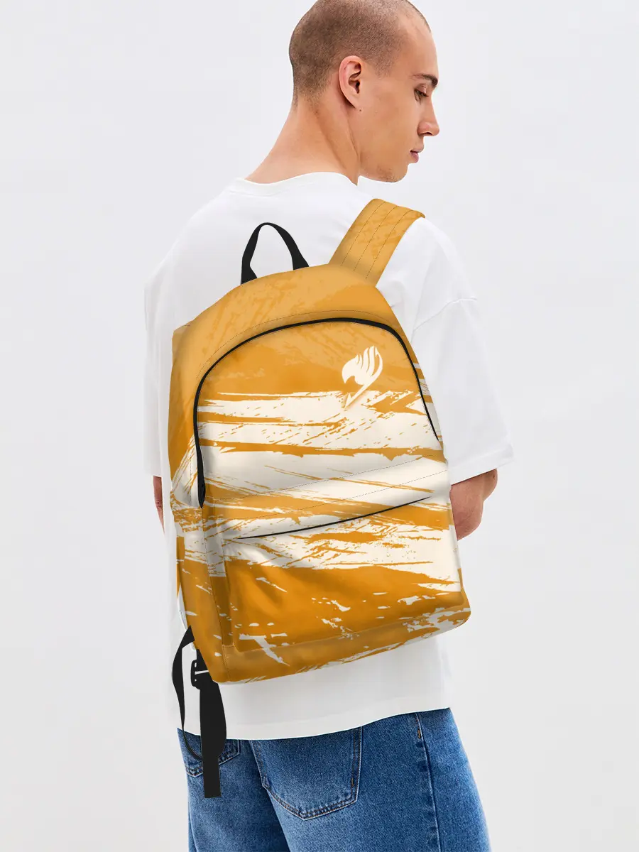 Рюкзак джинсовый / Хвост Феи оранжевые тона