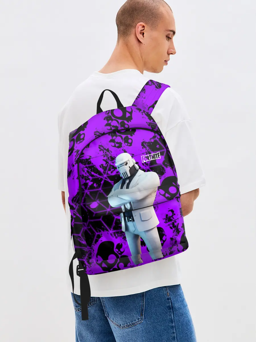 Рюкзак джинсовый / Fortnite | Skull