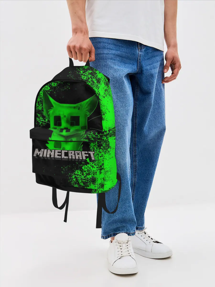 Рюкзак джинсовый / MINECRAFT CAT