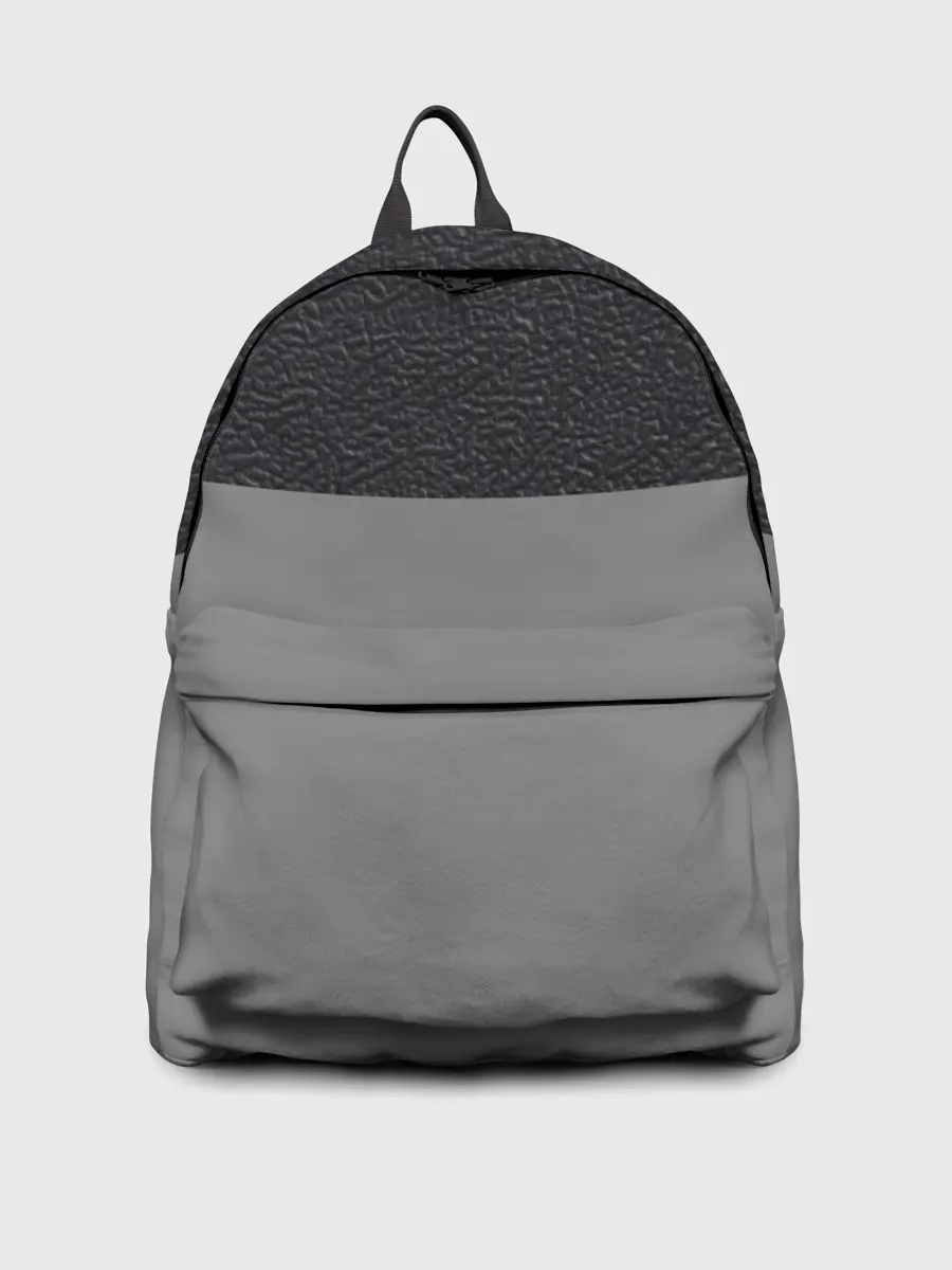 Рюкзак джинсовый / текстура черная кожа рельеф