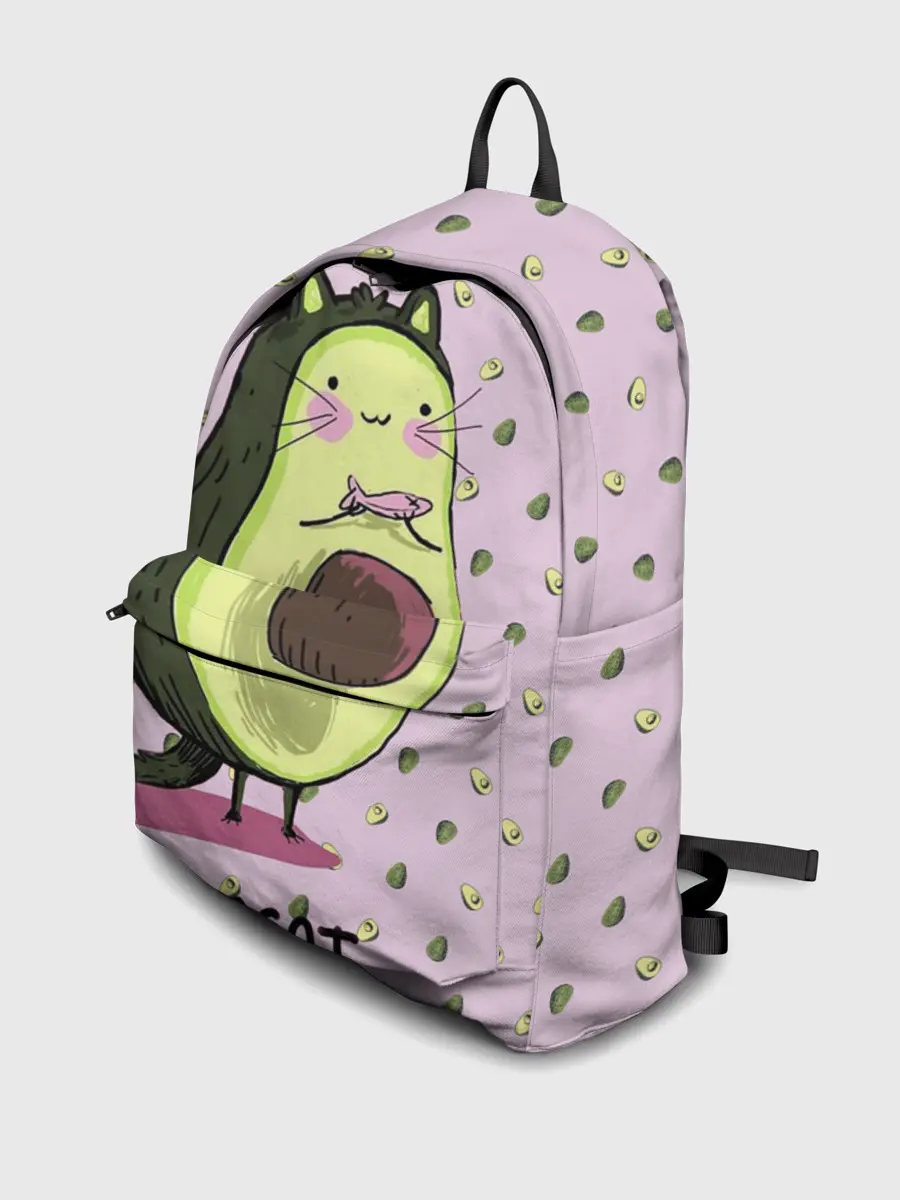 Рюкзак джинсовый / Авокадо Кот