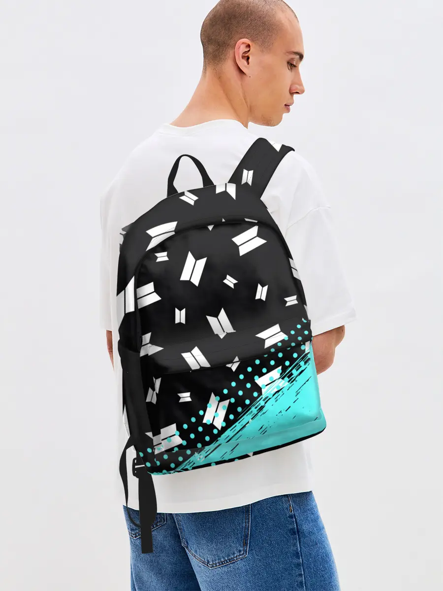 Рюкзак джинсовый / BTS / БТС