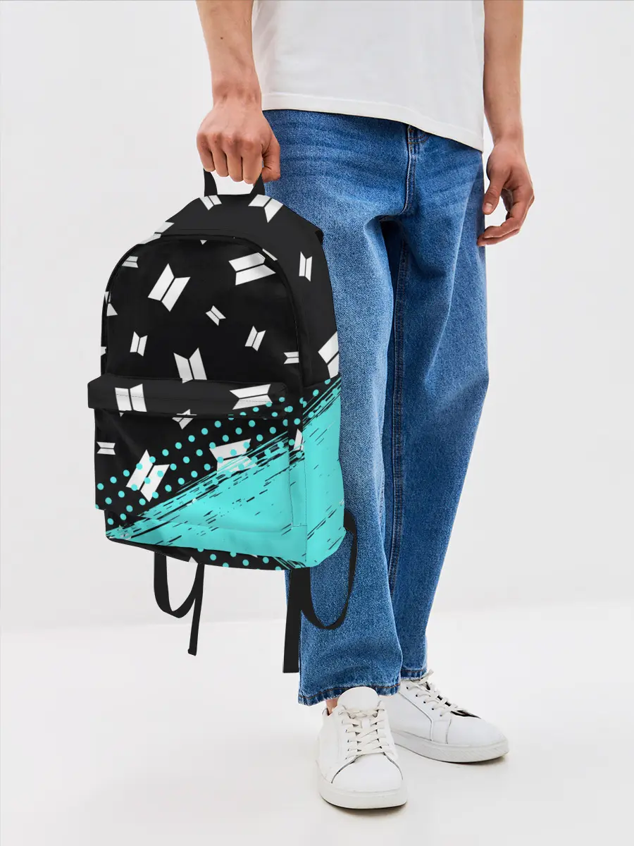 Рюкзак джинсовый / BTS / БТС