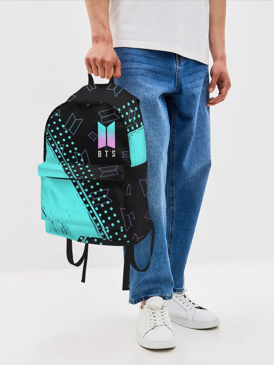 Рюкзак джинсовый / BTS / БТС