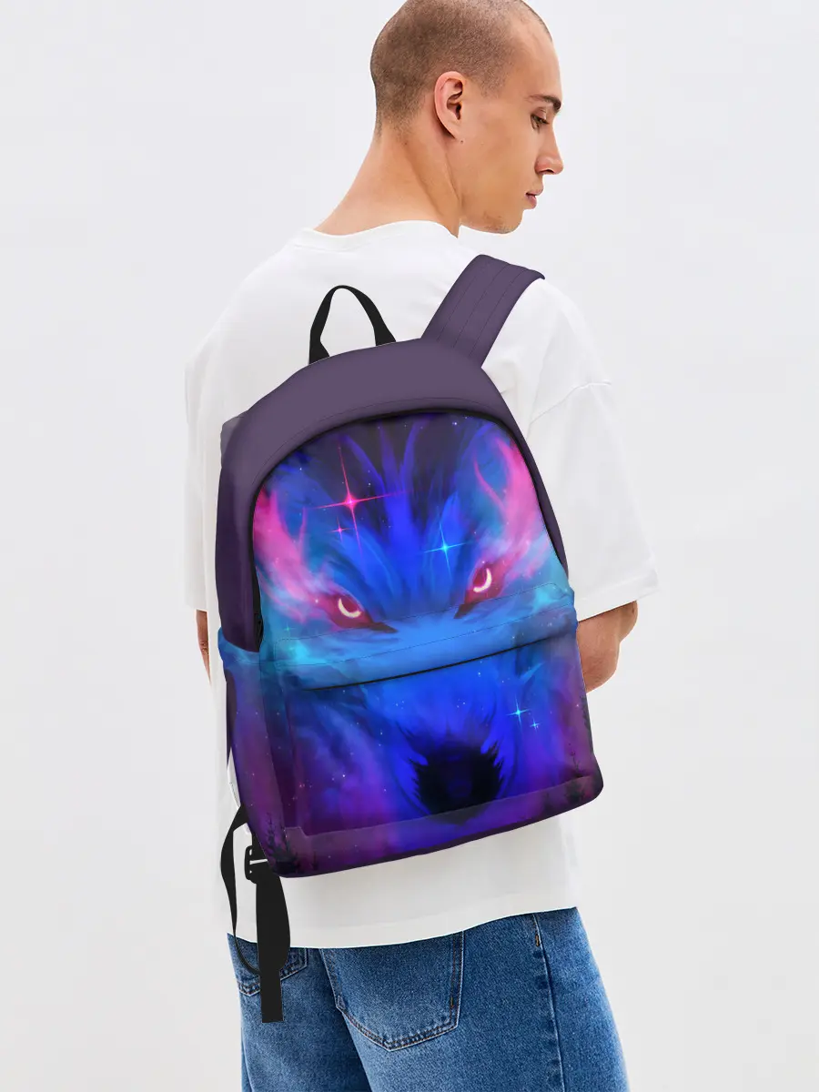 Рюкзак джинсовый / КОСМИЧЕСКИЙ ВОЛК