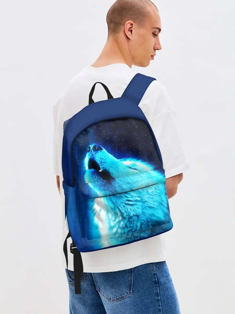 Рюкзак джинсовый / ВОЛЧИЙ ВОЙ