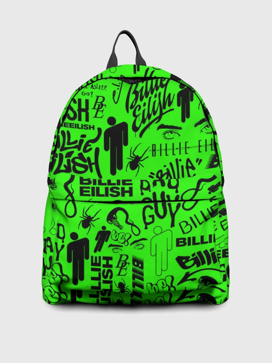 Рюкзак джинсовый / BILLIE EILISH | БИЛЛИ АЙЛИШ LOGOBOMBING