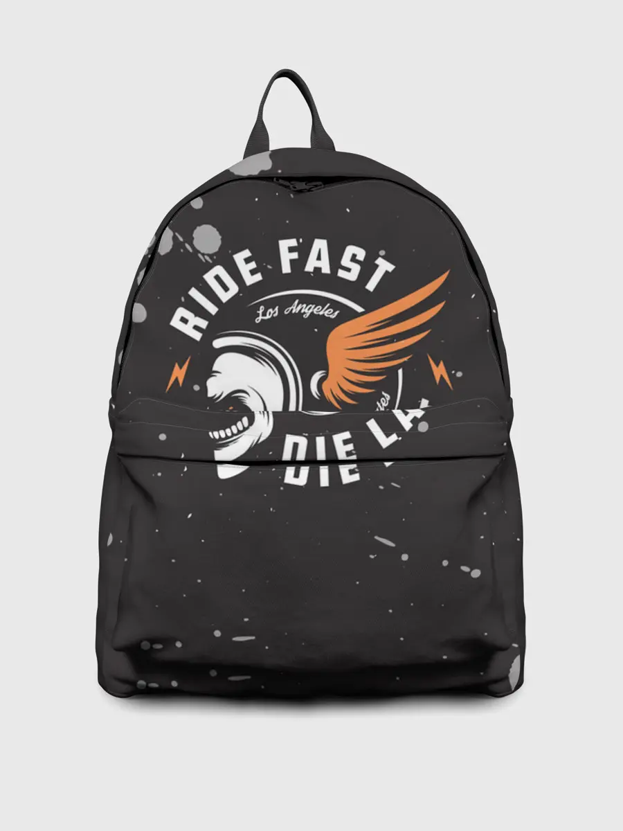 Рюкзак джинсовый / RIDE FAST - DIE LAST | МОТО ЖИЗНЬ