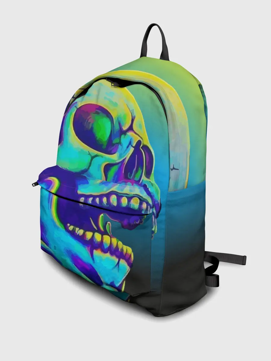 Рюкзак джинсовый / Neon skull