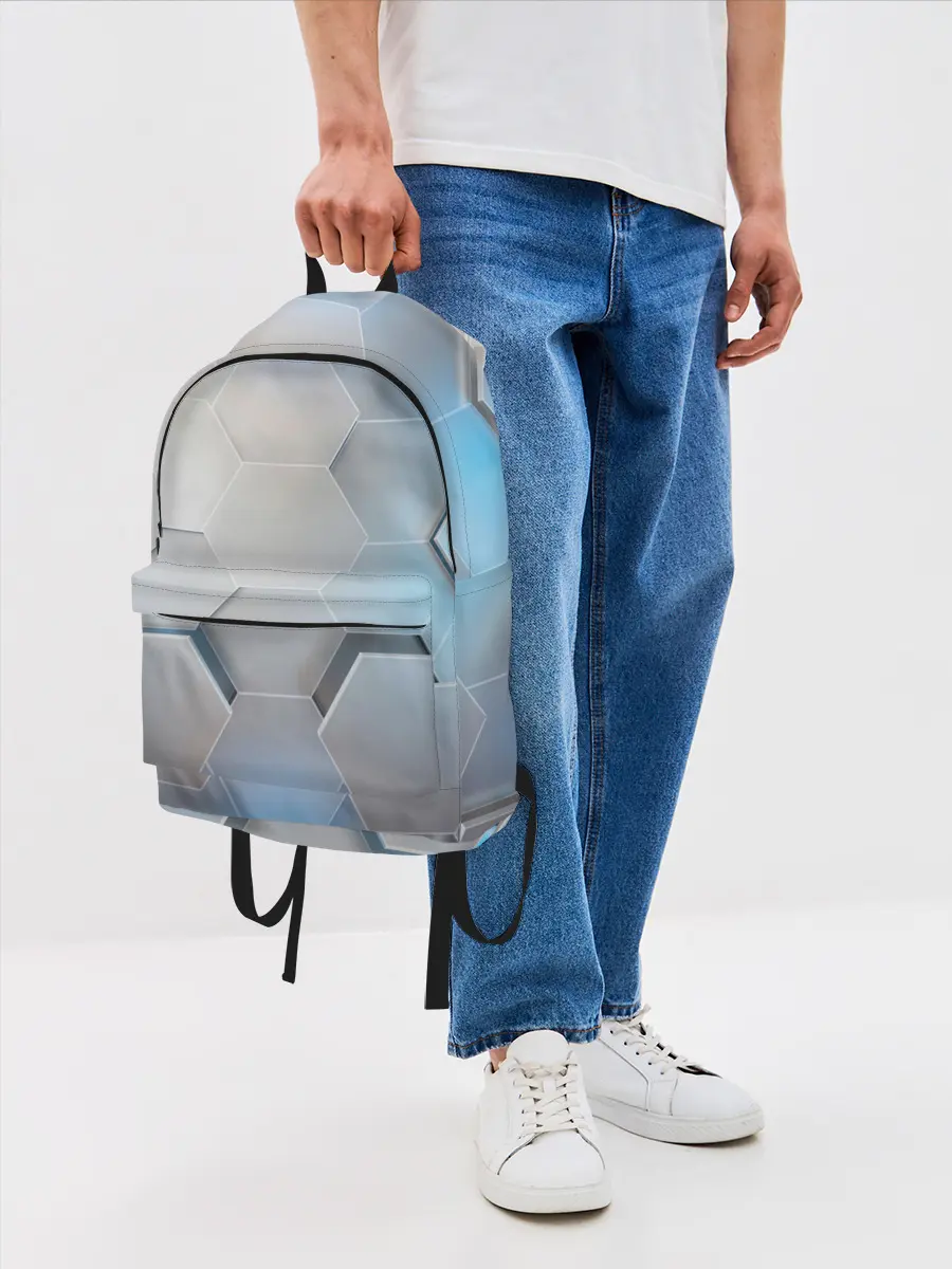 Рюкзак джинсовый / 3D соты