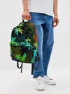 Рюкзак джинсовый / ПАЛЬМЫ / ТРОПИКИ