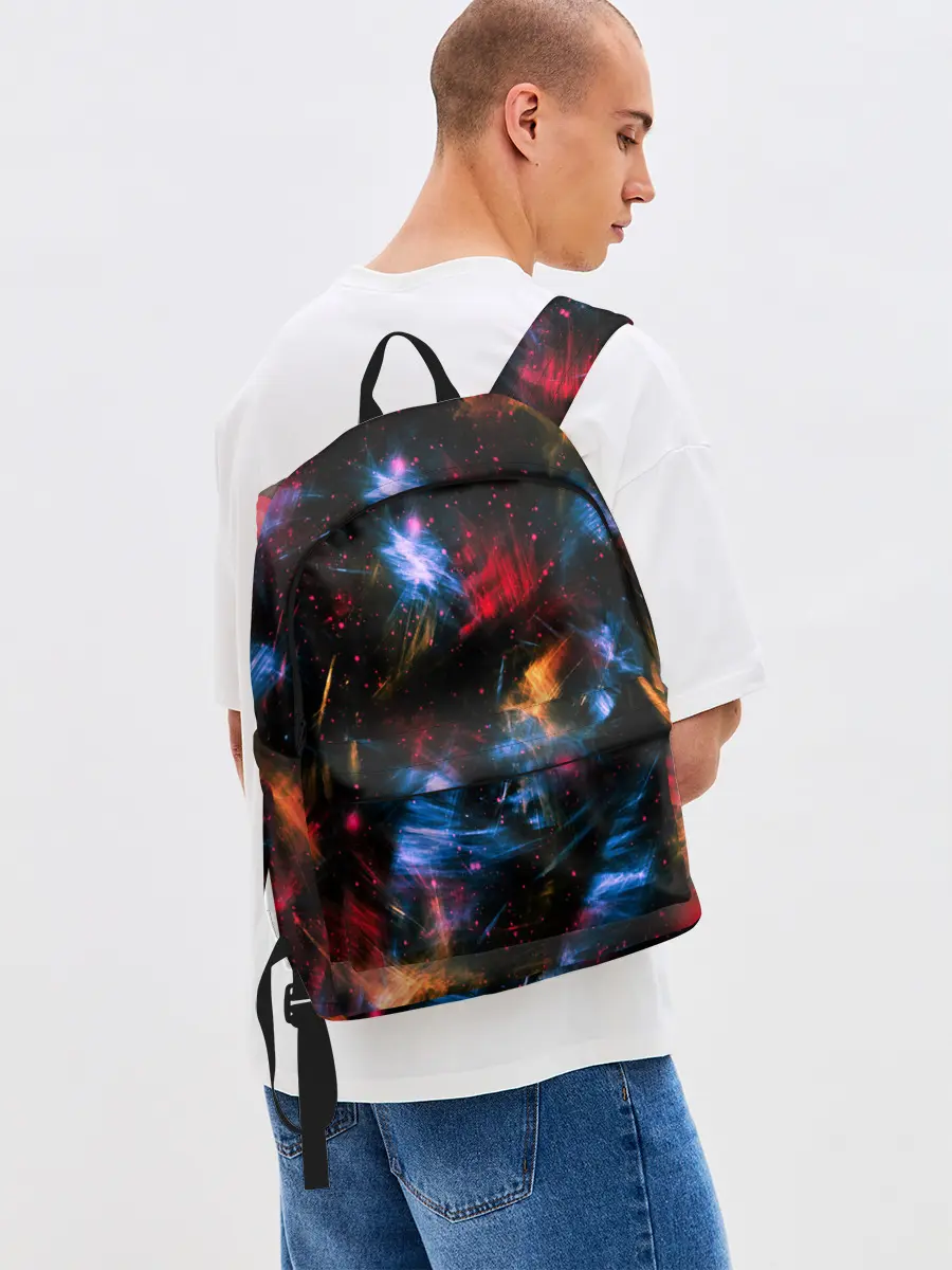 Рюкзак джинсовый / КОСМИЧЕСКИЕ ВОЛНЫ