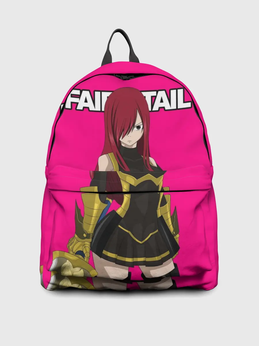 Рюкзак джинсовый / Эльза на розовом фоне