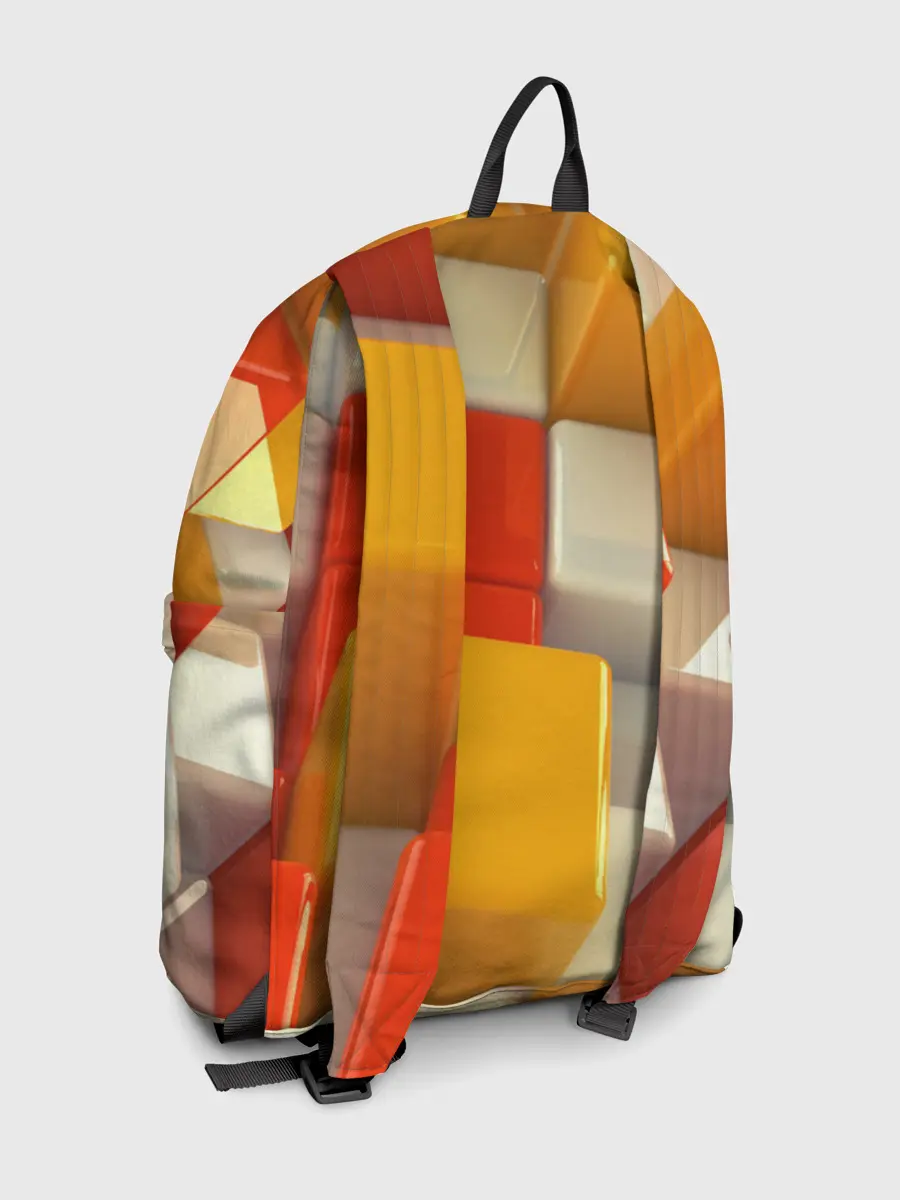 Рюкзак джинсовый / КУБЫ 3D