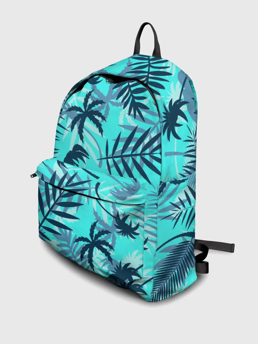 Рюкзак джинсовый / ТРОПИЧЕСКИЕ ПАЛЬМЫ.