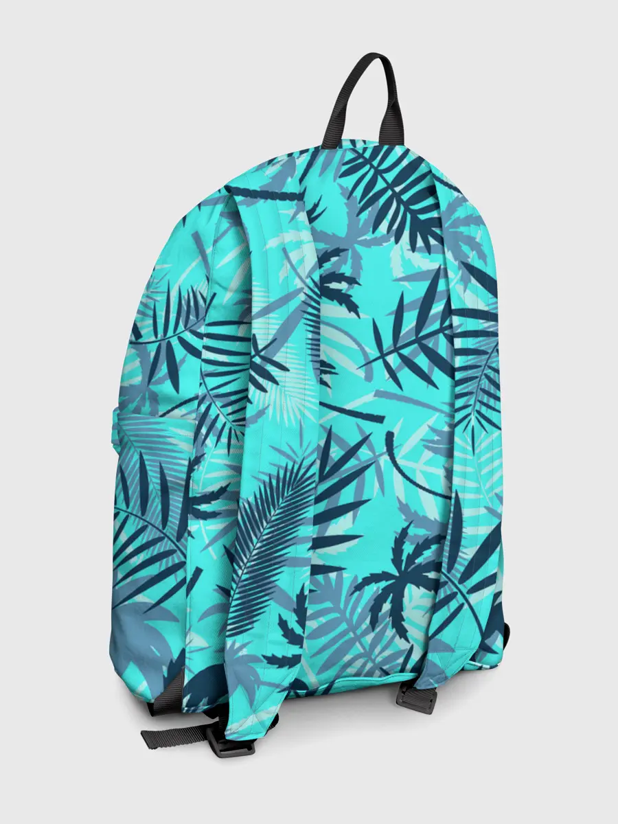 Рюкзак джинсовый / ТРОПИЧЕСКИЕ ПАЛЬМЫ.