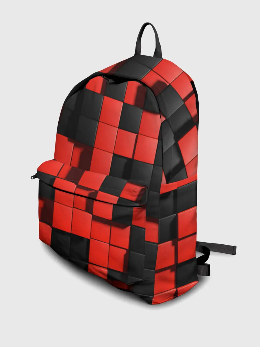 Рюкзак джинсовый / КУБИКИ 3D