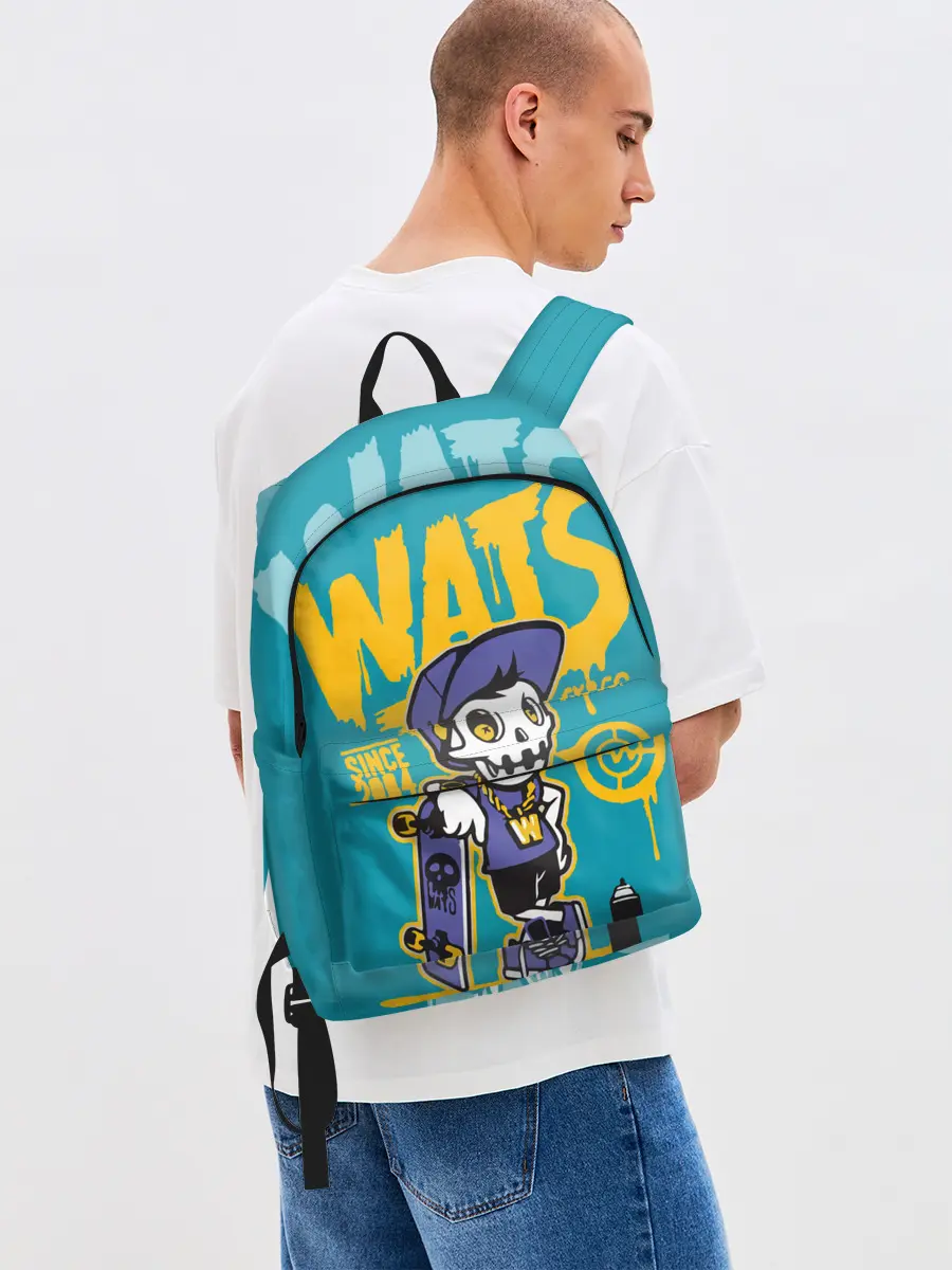 Рюкзак джинсовый / Граффити Wats