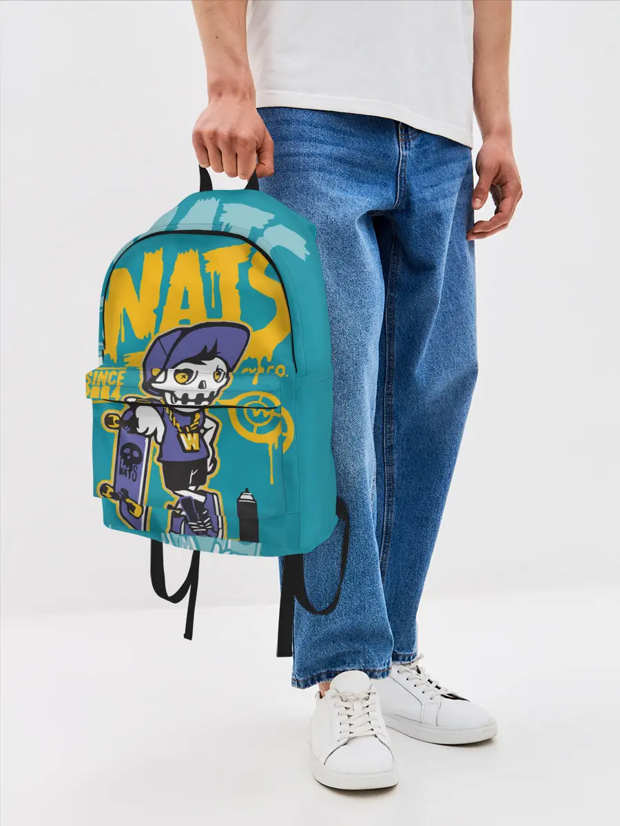 Рюкзак джинсовый / Граффити Wats