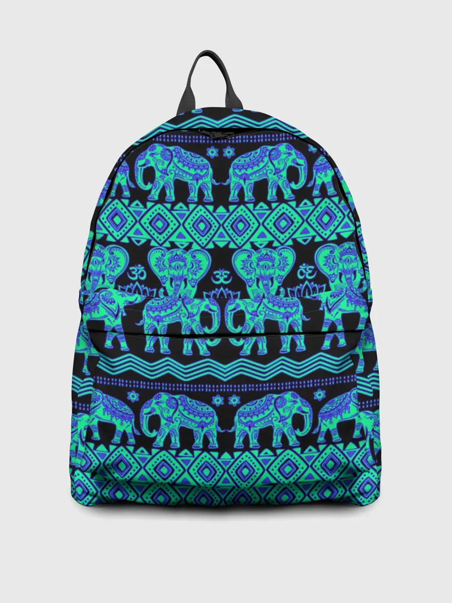 Рюкзак джинсовый / Слоны | Узоры