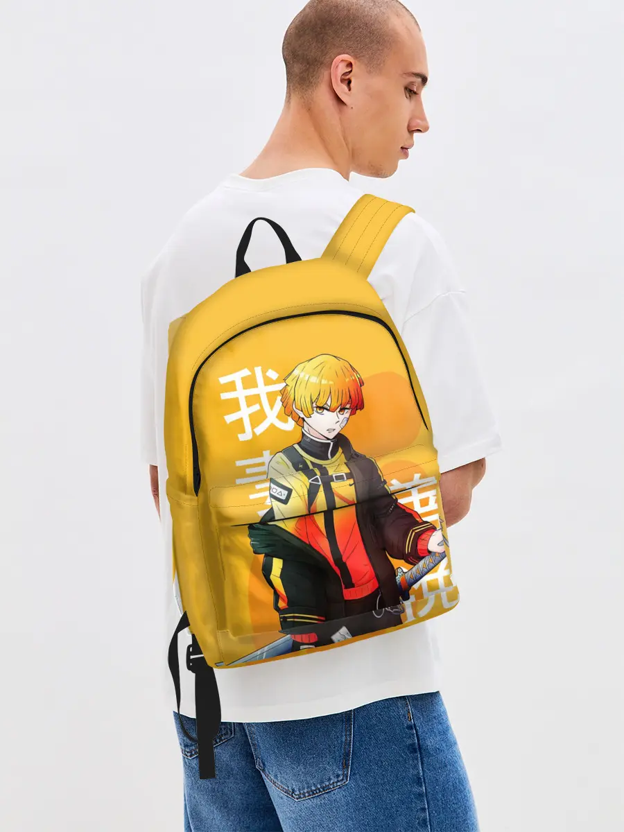 Рюкзак джинсовый / Зеницу Агацума с клинком