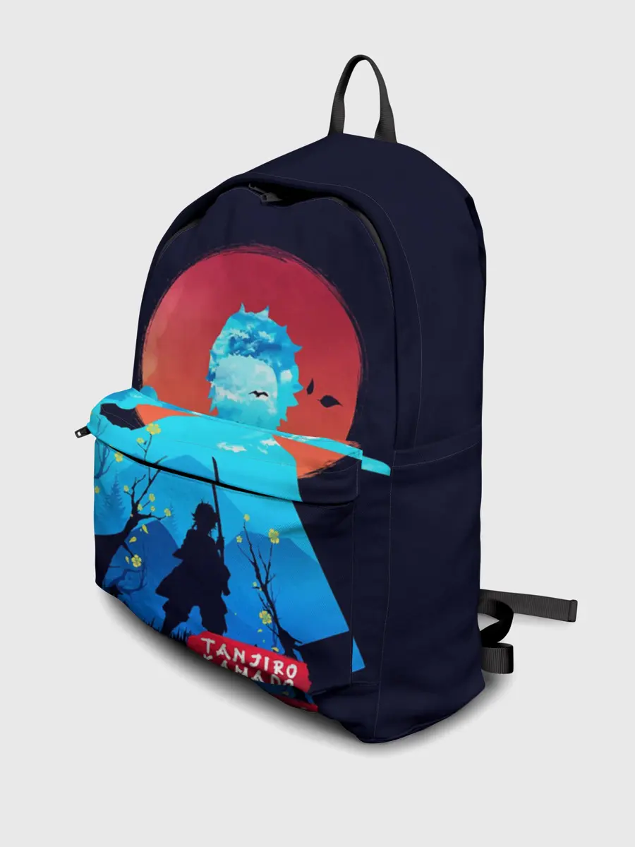 Рюкзак джинсовый / Kamado Tanjiro клинок
