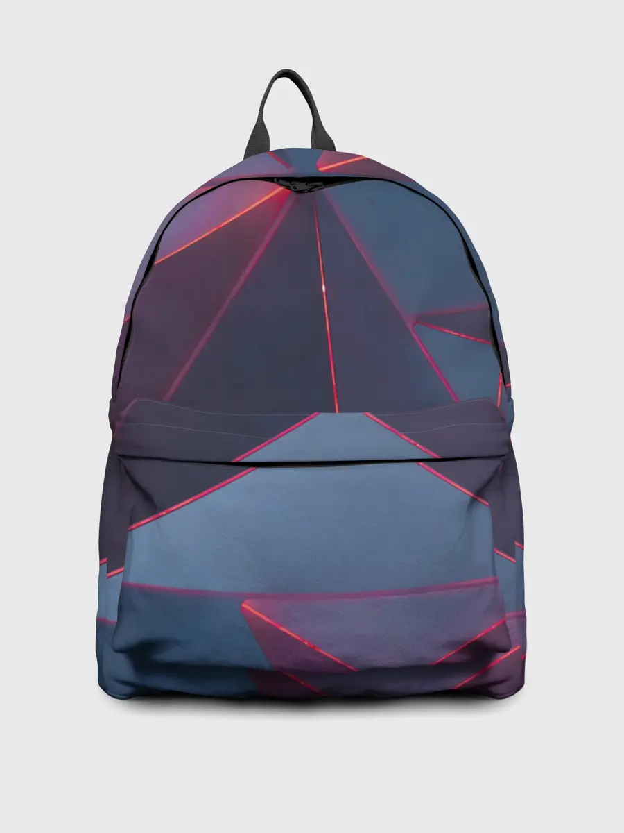 Рюкзак джинсовый / Неоновый треугольник.