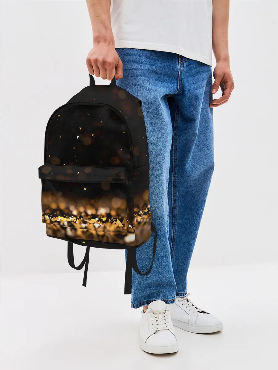 Рюкзак джинсовый / Золото