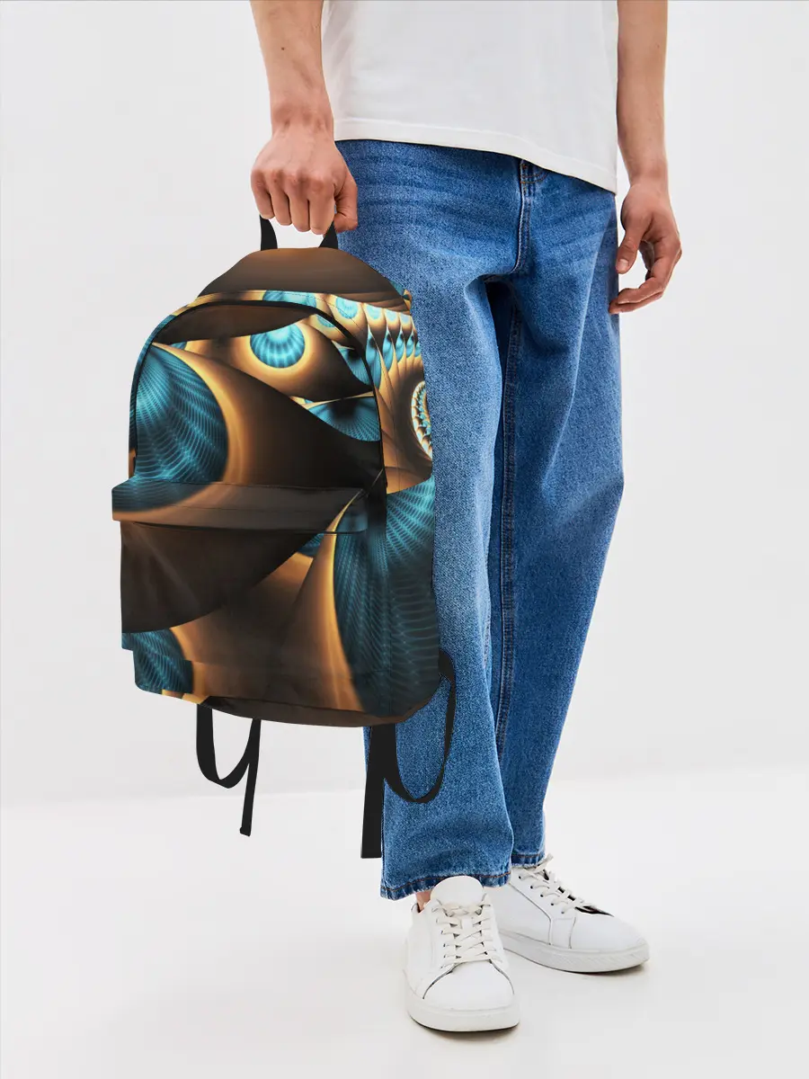 Рюкзак джинсовый / 3D FRACTAL