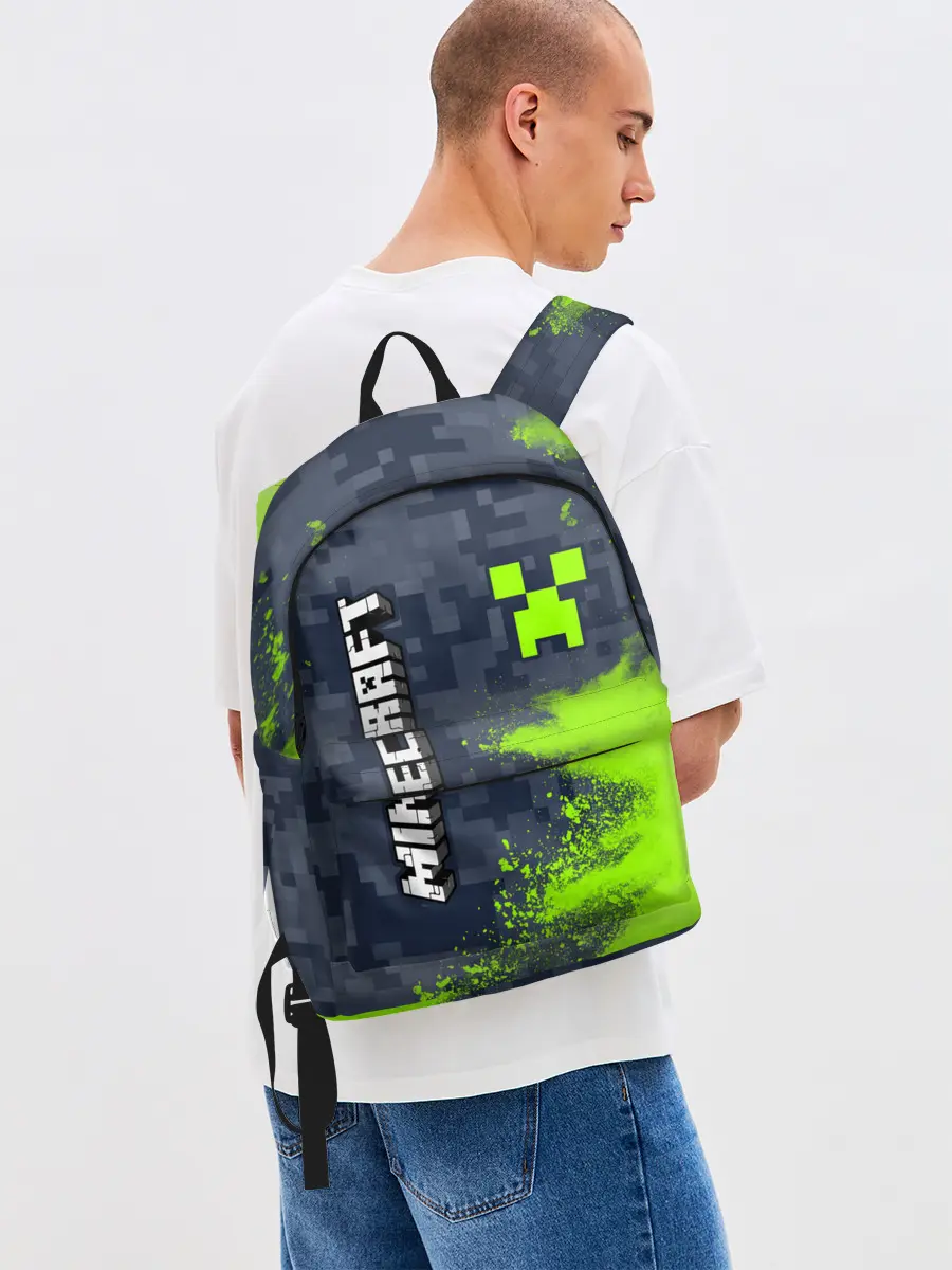 Рюкзак джинсовый / MINECRAFT / МАЙНКРАФТ