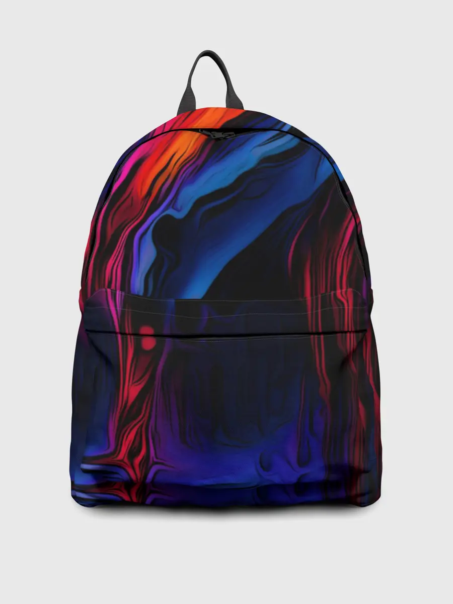 Рюкзак джинсовый / Красочный абстракт