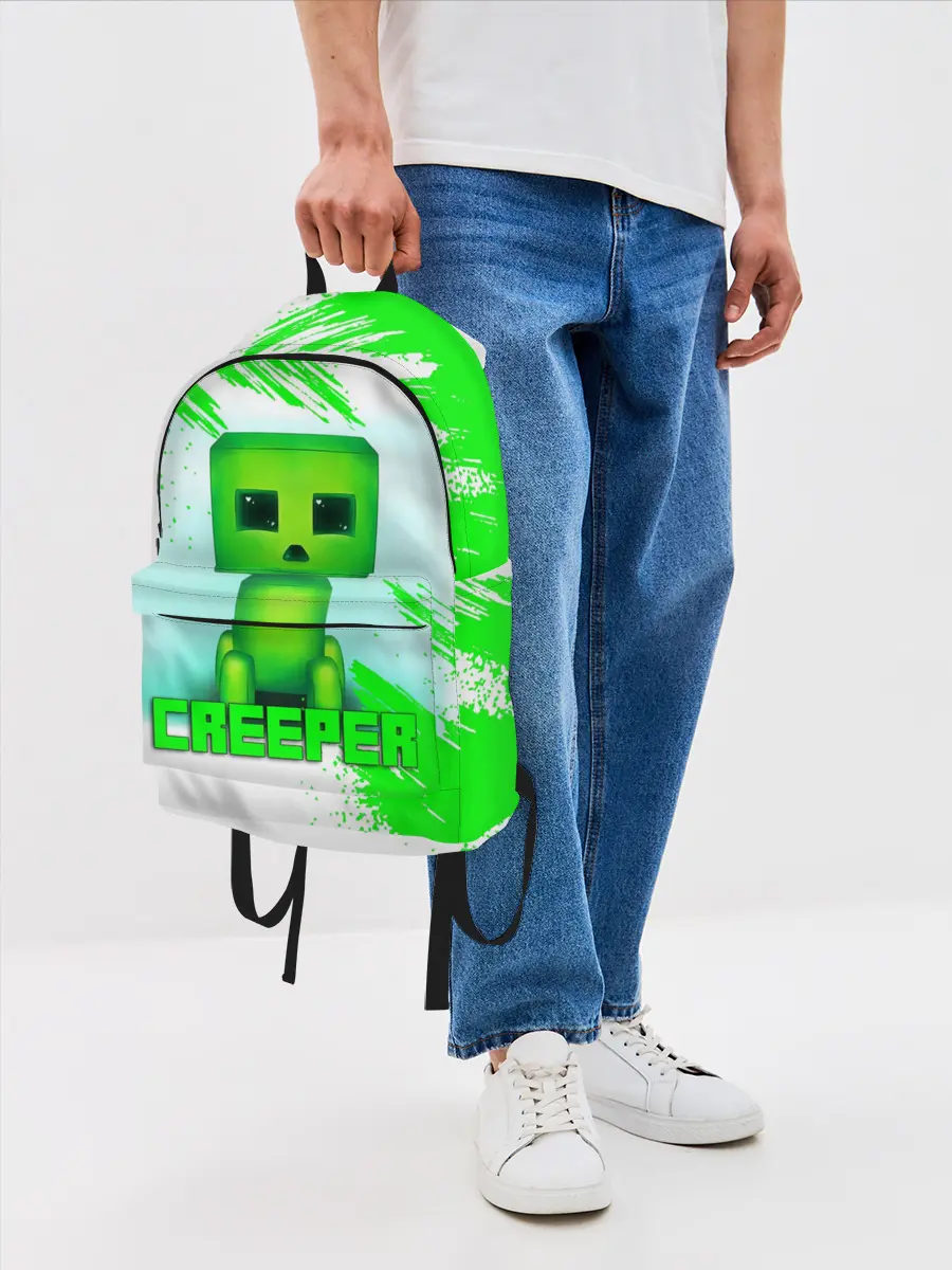 Рюкзак джинсовый / MINECRAFT CREEPER