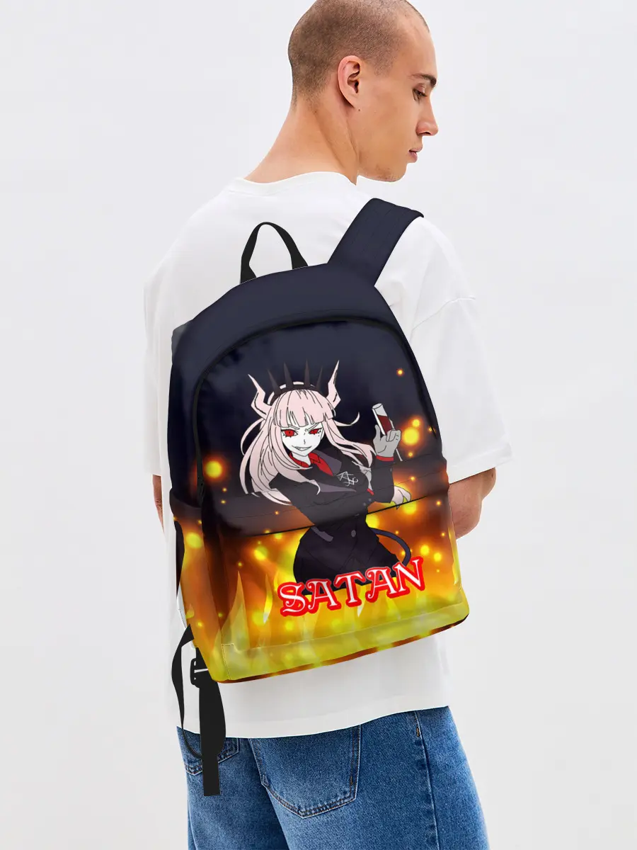 Рюкзак джинсовый / Helltaker Satan Girl