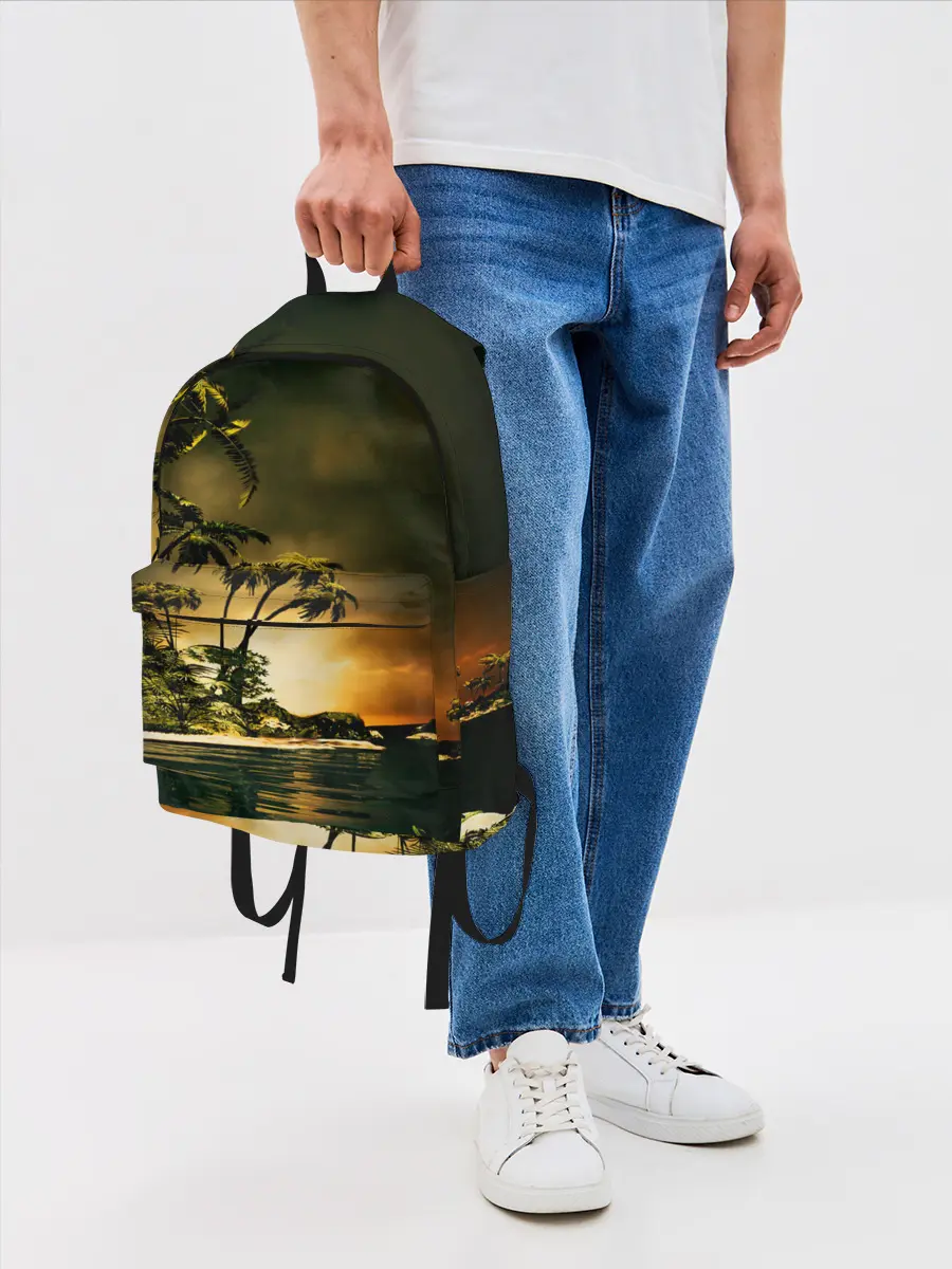 Рюкзак джинсовый / РАЙСКИЙ ОСТРОВ