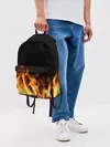 Рюкзак джинсовый / Огонь