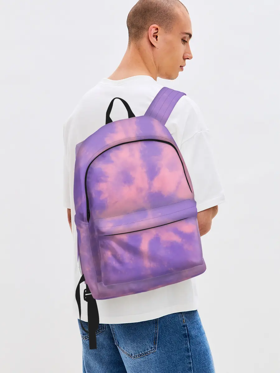 Рюкзак джинсовый / Фиолетовый ТАЙ ДАЙ