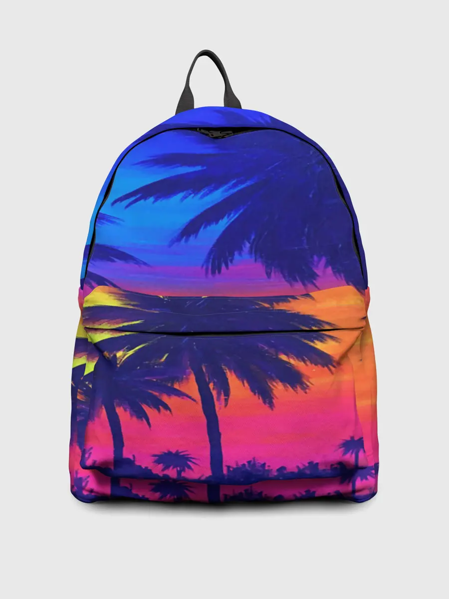 Рюкзак джинсовый / ТРОПИКИ НЕОН