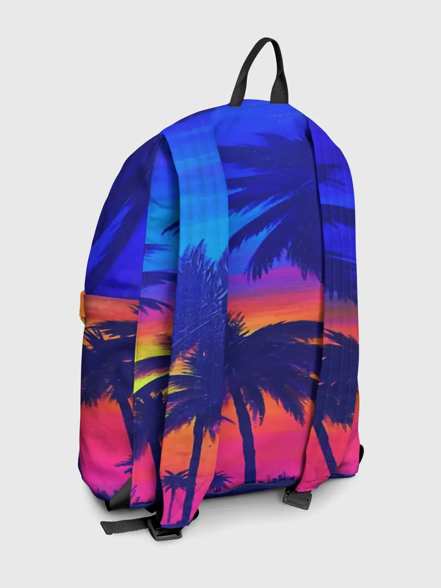 Рюкзак джинсовый / ТРОПИКИ НЕОН