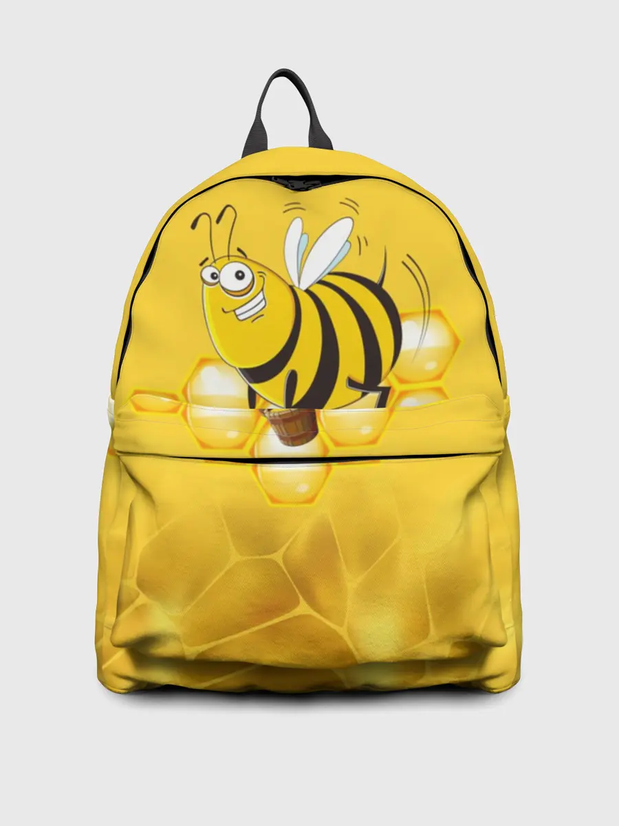 Рюкзак джинсовый / Лето. Пчелы. Мед