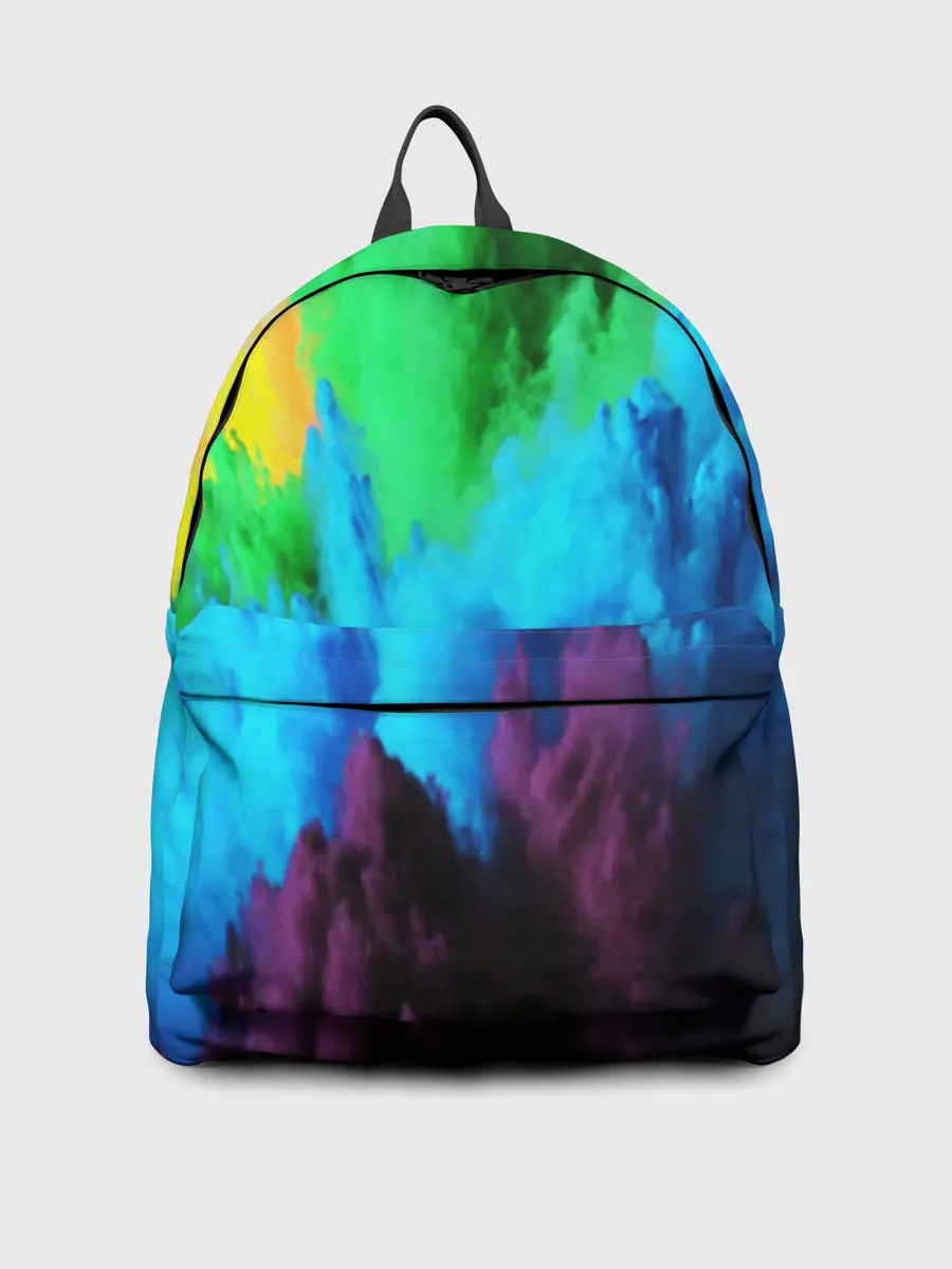 Рюкзак джинсовый / РАЗНОЦВЕТНЫЕ КРАСКИ