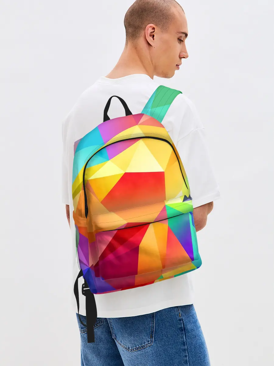 Рюкзак джинсовый / Яркая мозаика
