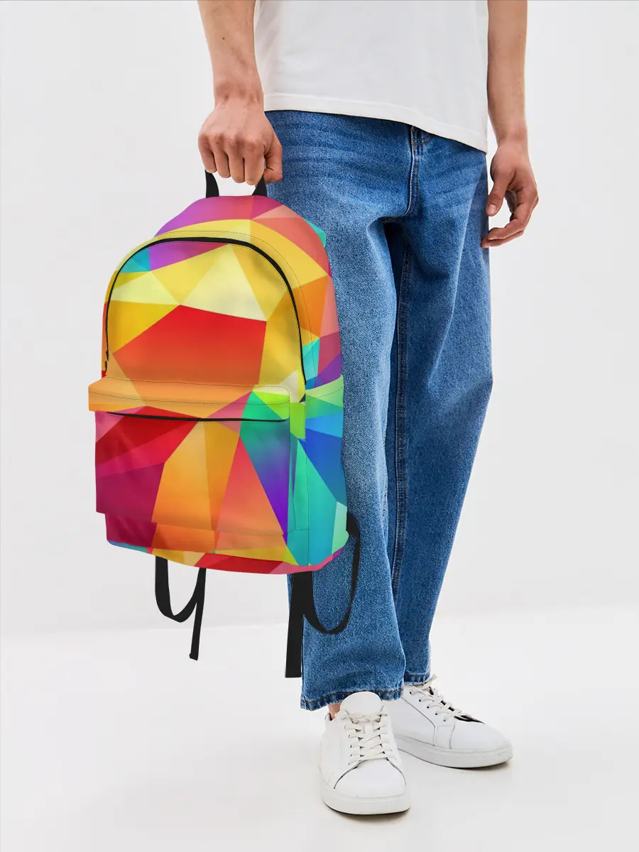 Рюкзак джинсовый / Яркая мозаика