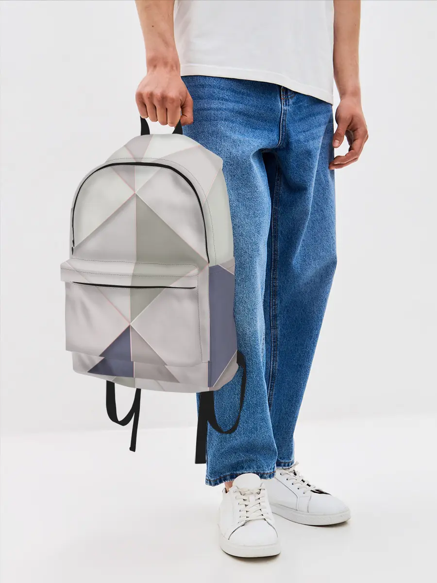 Рюкзак джинсовый / Треугольники