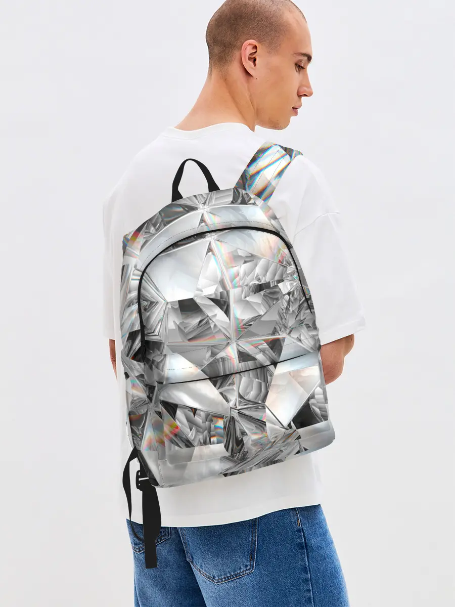 Рюкзак джинсовый / зеркальный калейдоскоп