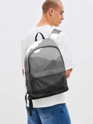 Рюкзак джинсовый / горы